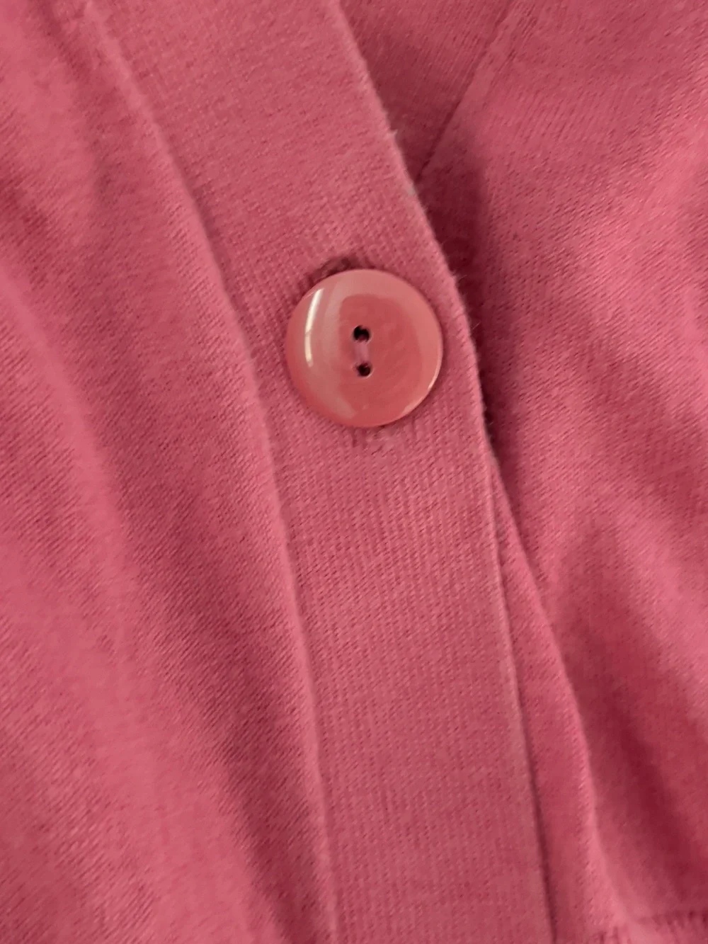 Banana Republic Rose-Pink Short Sleeve V-Neck Cardigan - Picture 3 of 5